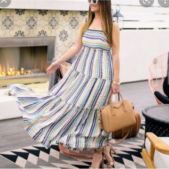 Anthropilogie Linen Maxi Dress - Picture 3 of 9